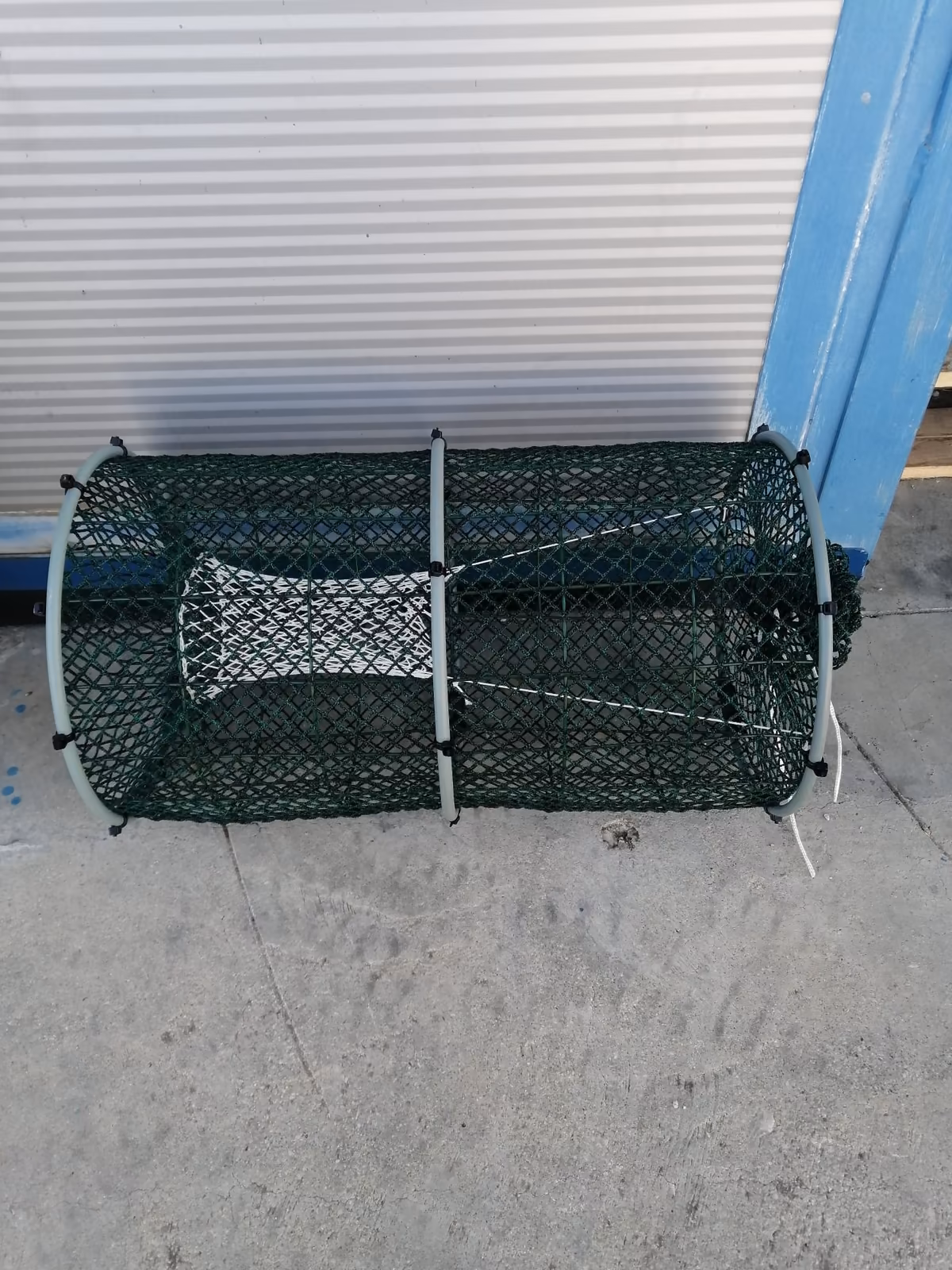 Rivestimento in rete PE verde e rinforzi in PVC